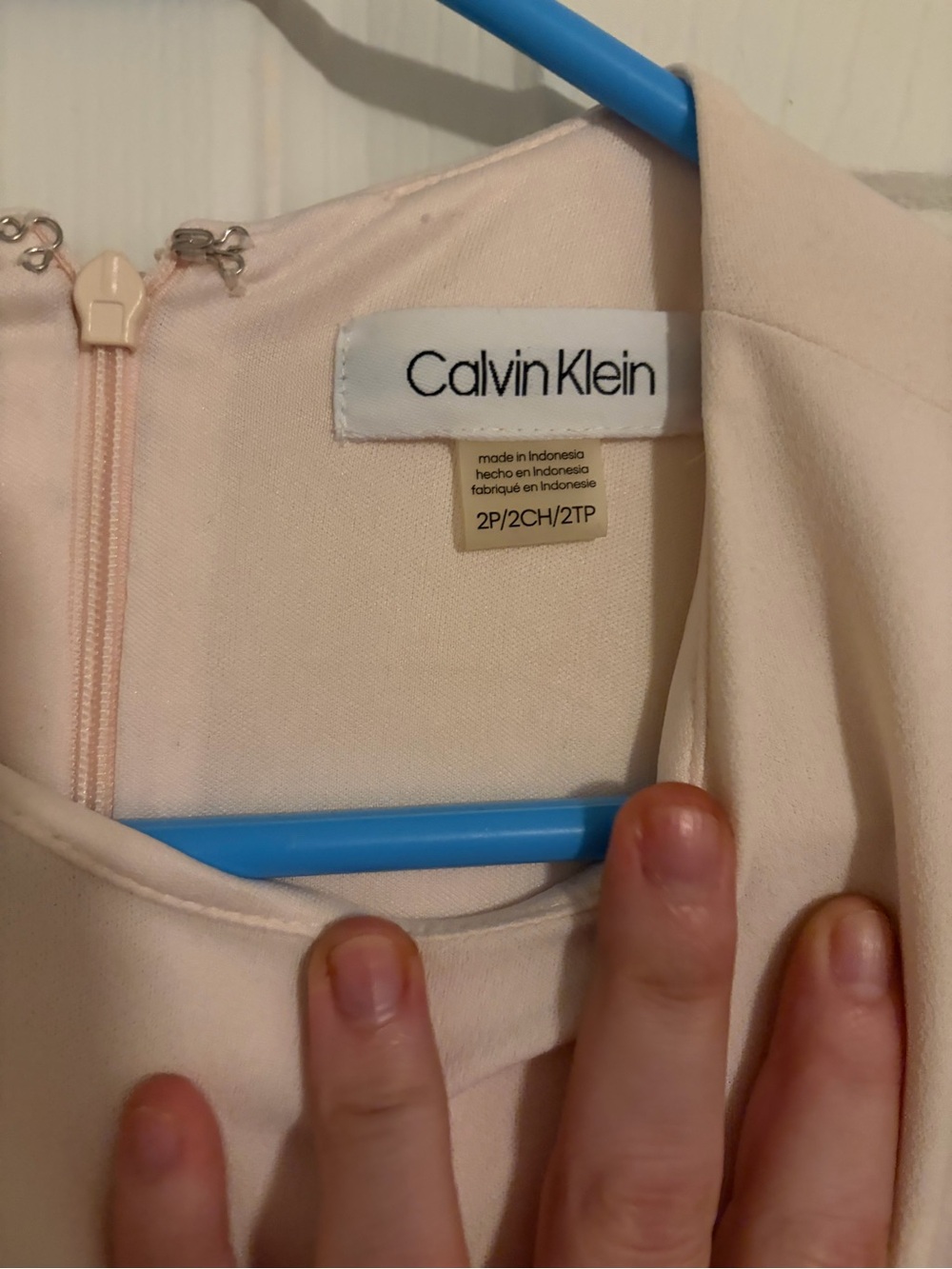 Calvin Klein Women's Light Blush Zip-Back Jacket